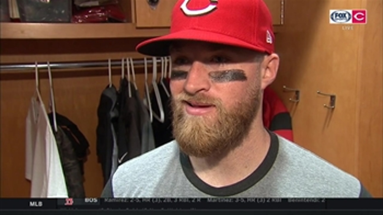 Tucker Barnhart receives his Gold Glove Award and only hopes for more to come