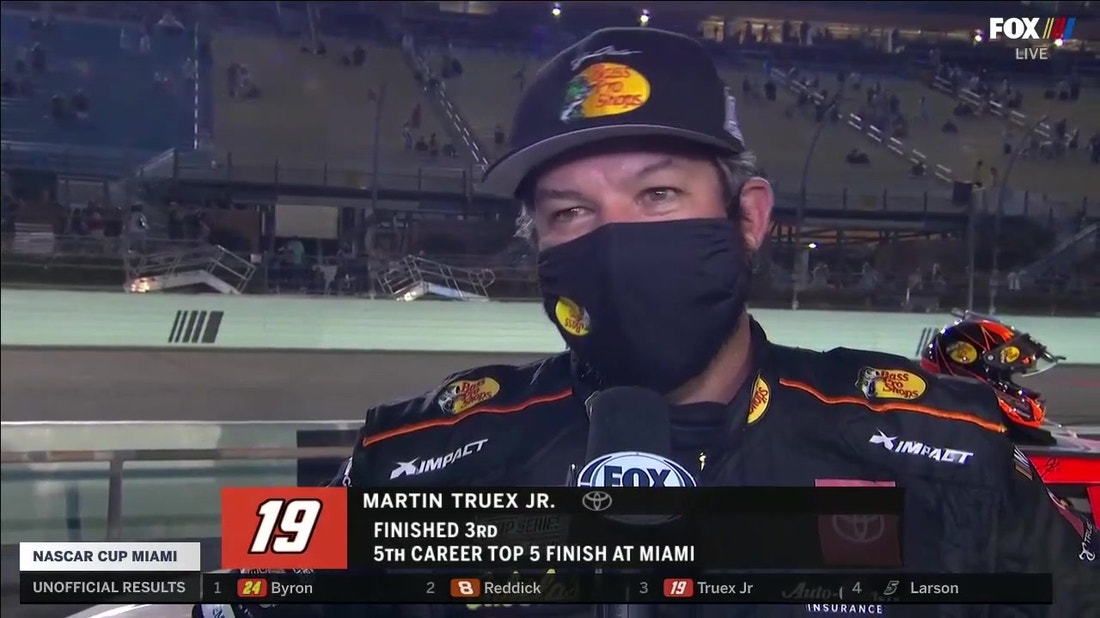 Martin Truex Jr. on third-place finish in Miami: It was a 'good, solid effort'