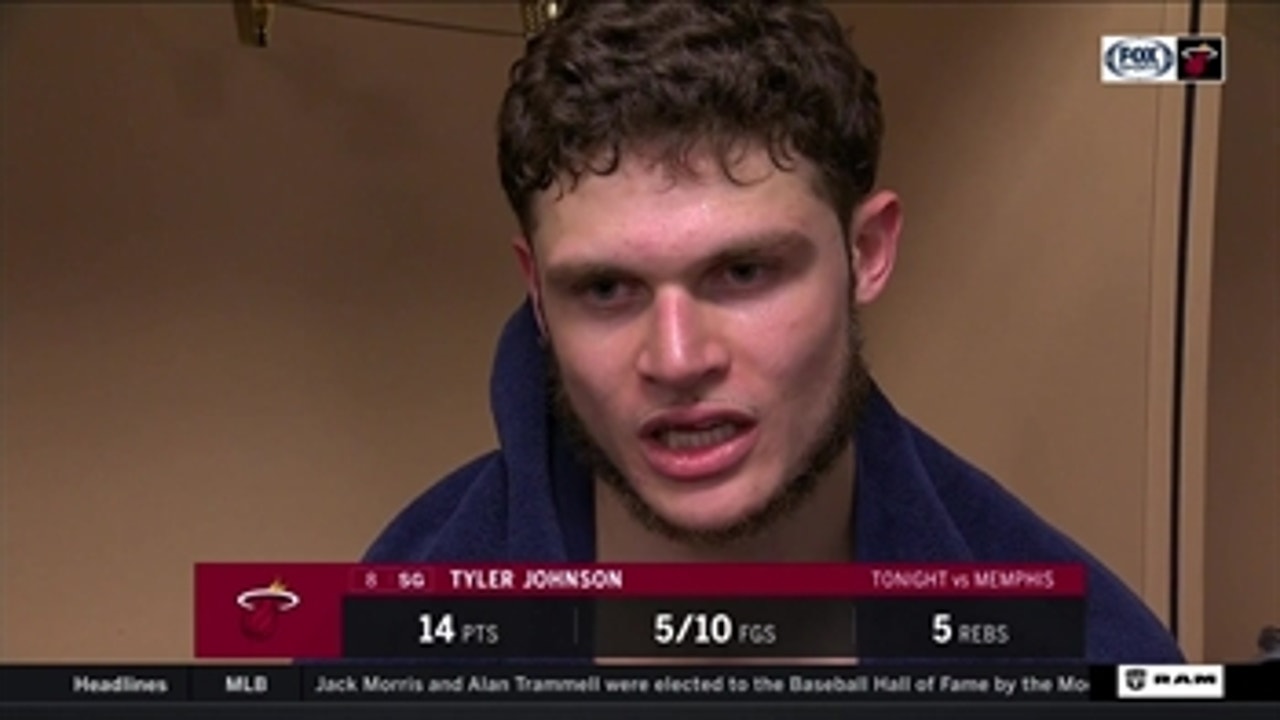 Tyler Johnson: Eventually I was able to play myself into the game
