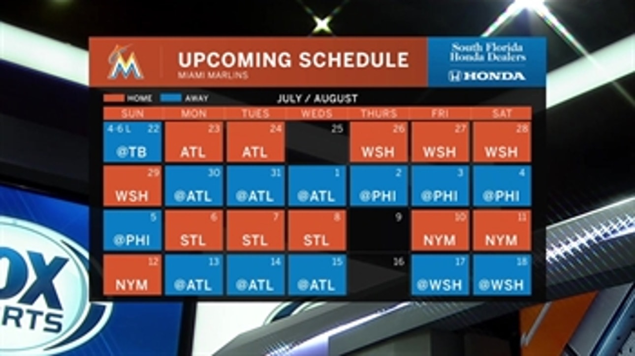 Marlins to host Braves for 2-game homestand