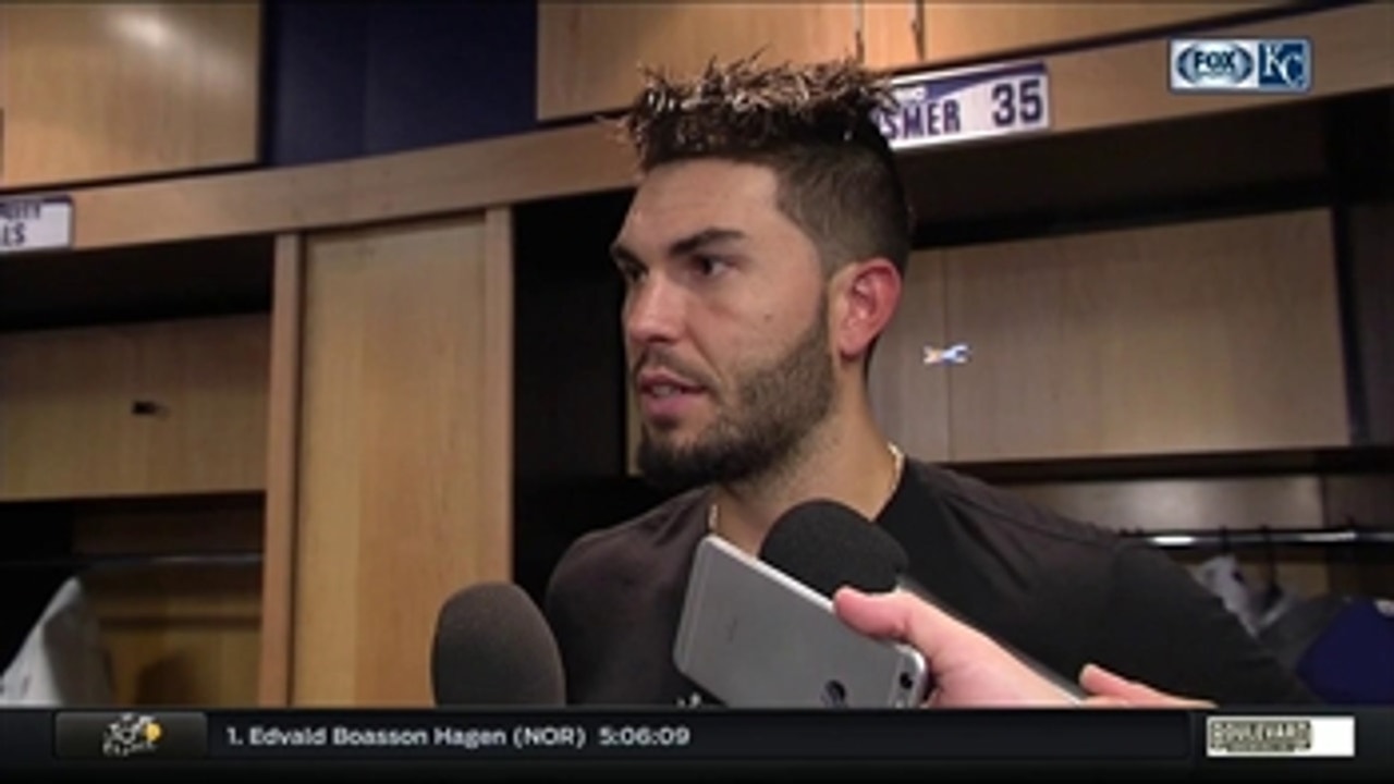 Eric Hosmer on entering during the fourth inning of Royals' win