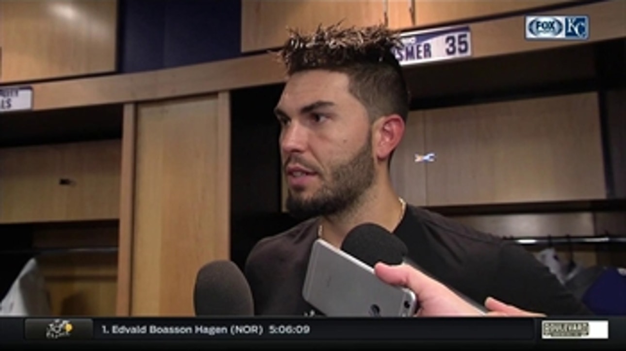 Eric Hosmer on entering during the fourth inning of Royals' win