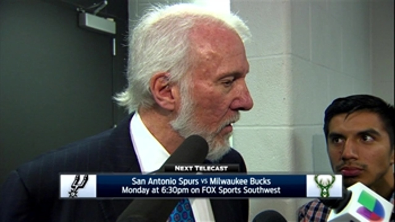 Popovich happy with how Spurs finished vs. Wizards