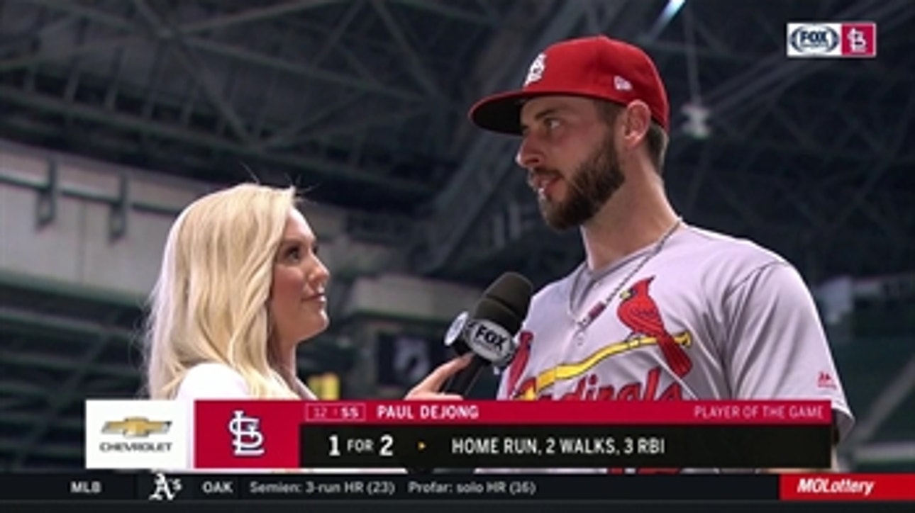 DeJong: Cardinals 'got the big hit when we needed to' against Brewers