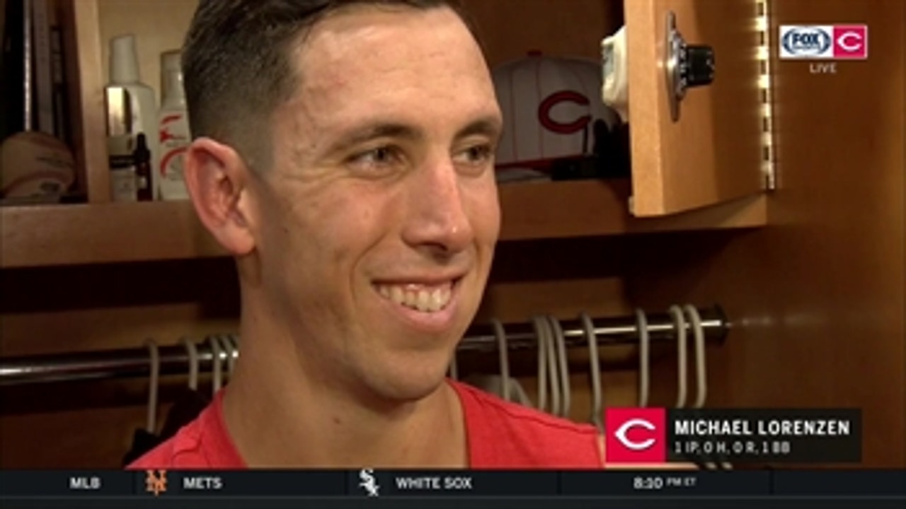 Michael Lorenzen is grateful for opportunities to play outfield