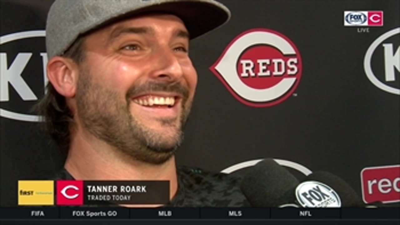 Tanner Roark was in an Arby's parking lot on his way to Atlanta when he learned he'd been traded