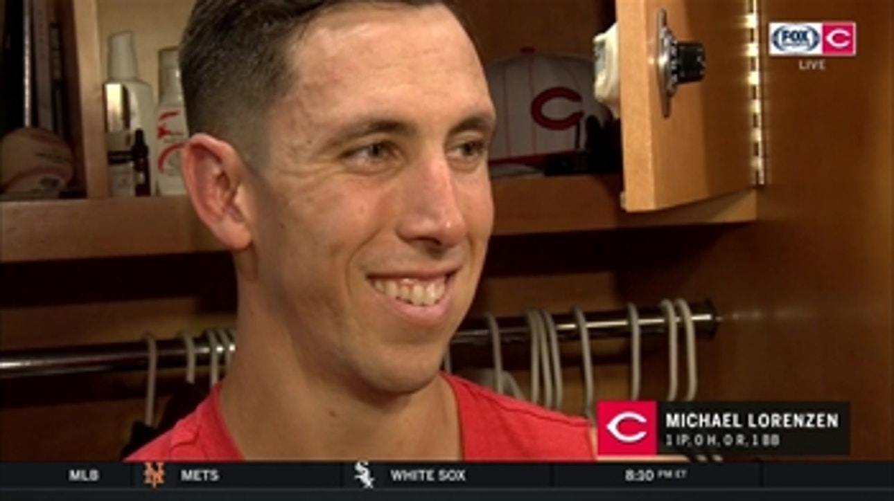 Michael Lorenzen is grateful for opportunities to play outfield