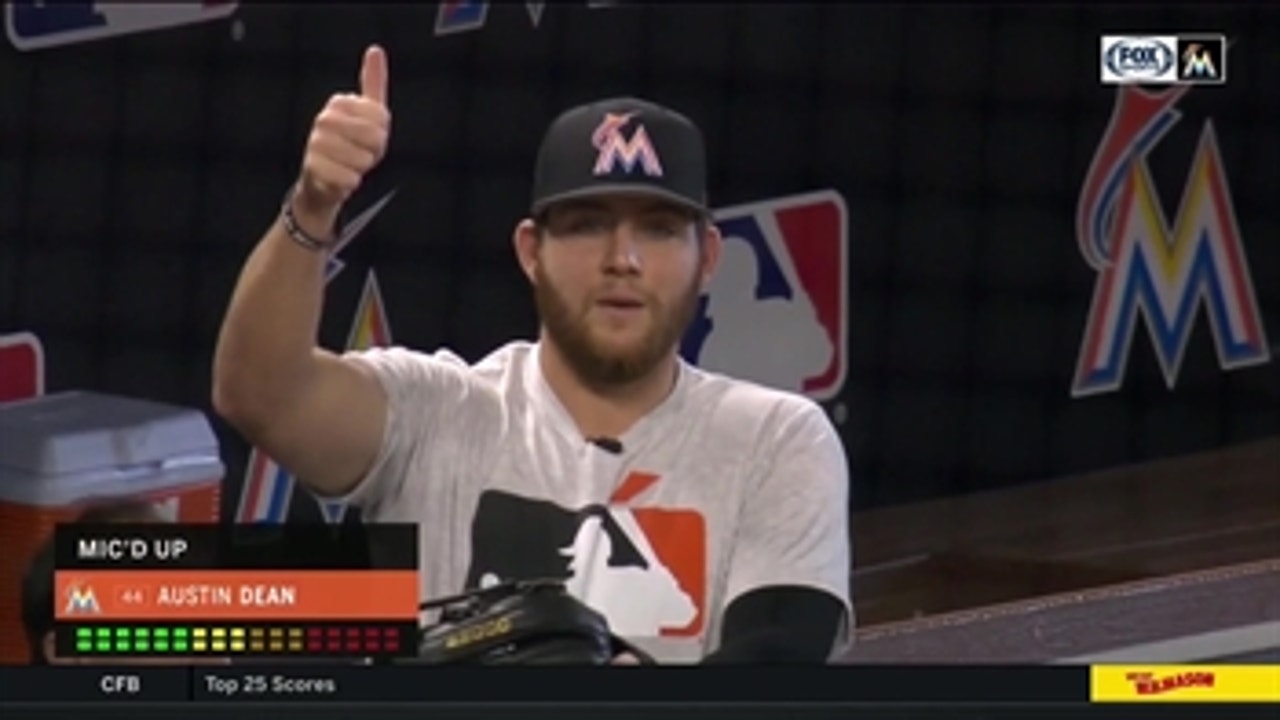 Can you hear me? Marlins OF Austin Dean gets mic'd up