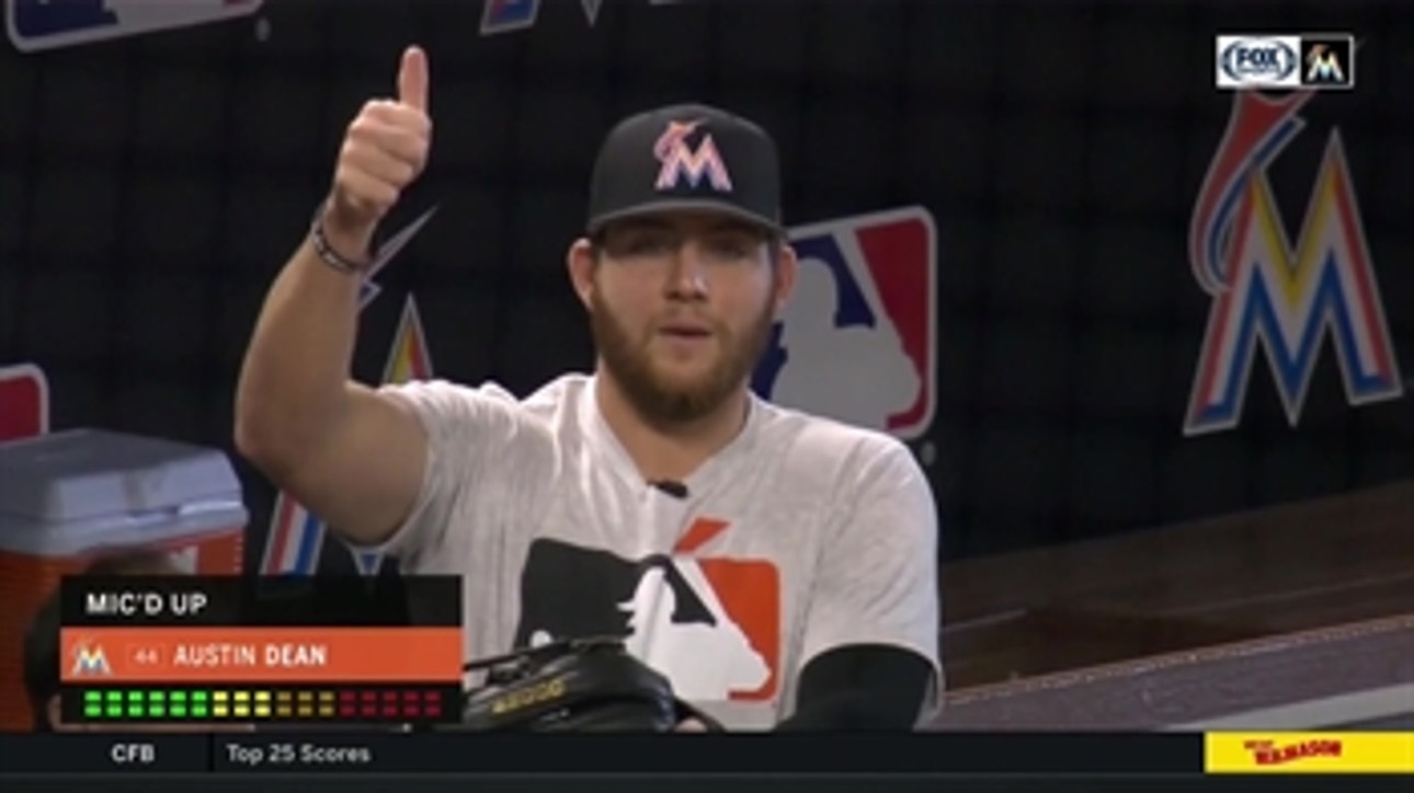 Can you hear me? Marlins OF Austin Dean gets mic'd up