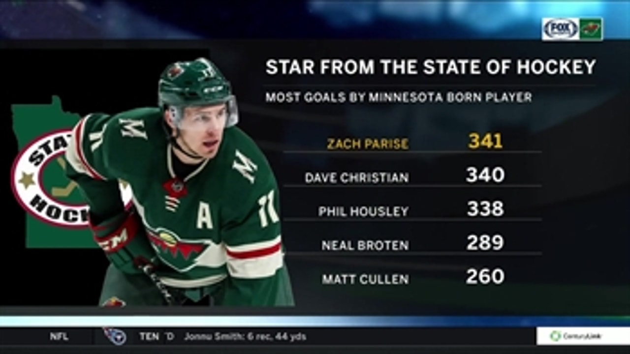 Wild's Parise now the State of Hockey's all-time leading scorer