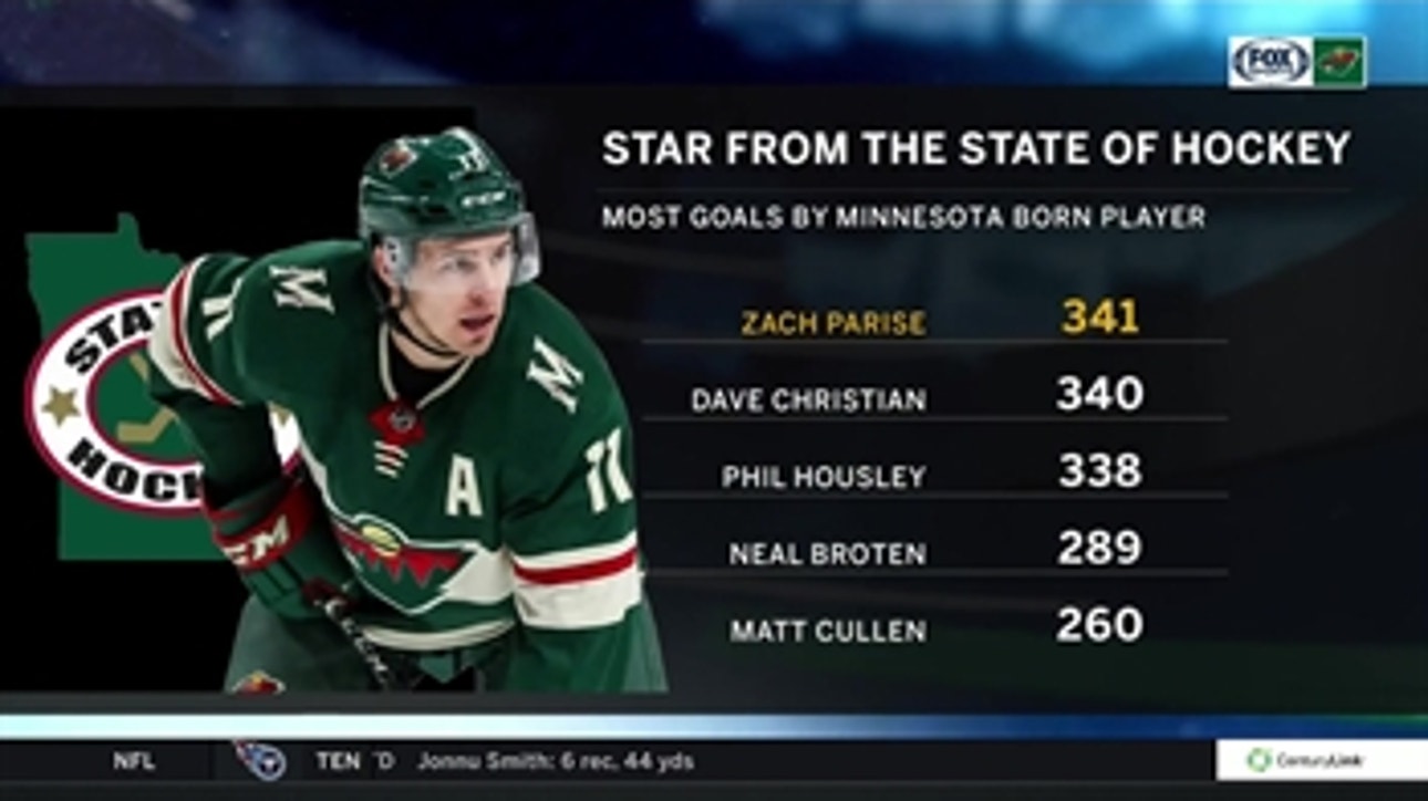 Wild's Parise now the State of Hockey's all-time leading scorer