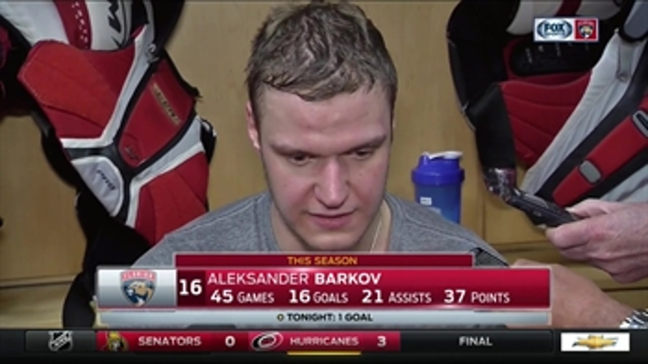 Aleksander Barkov says Panthers need to tighten up defensively