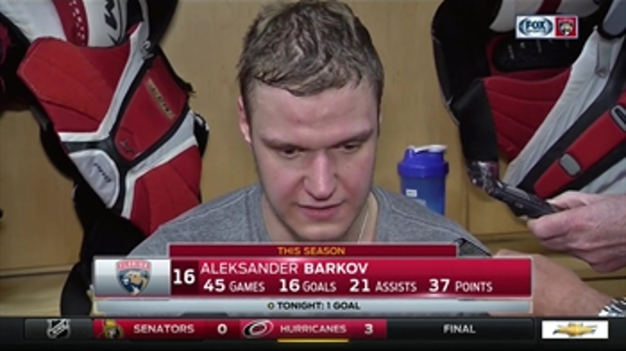 Aleksander Barkov says Panthers need to tighten up defensively
