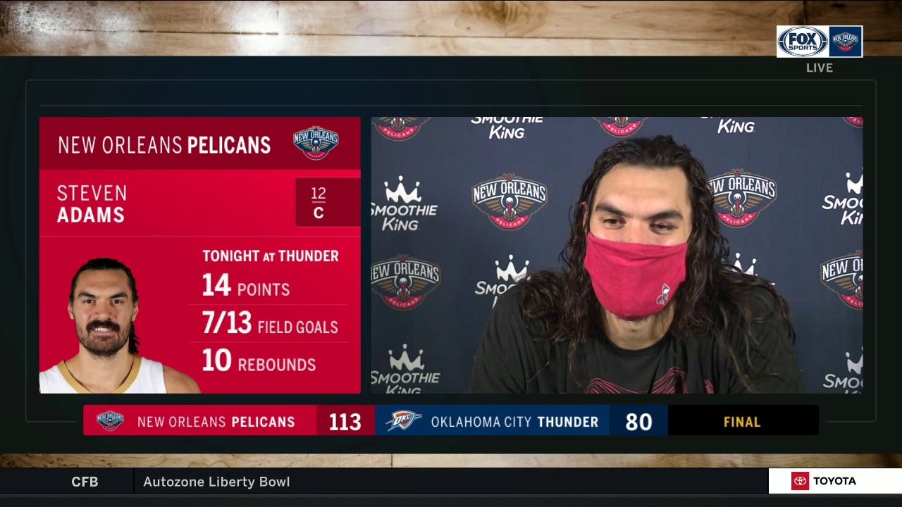 Adams on playing against OKC: 'I have a great appreciation for the city'