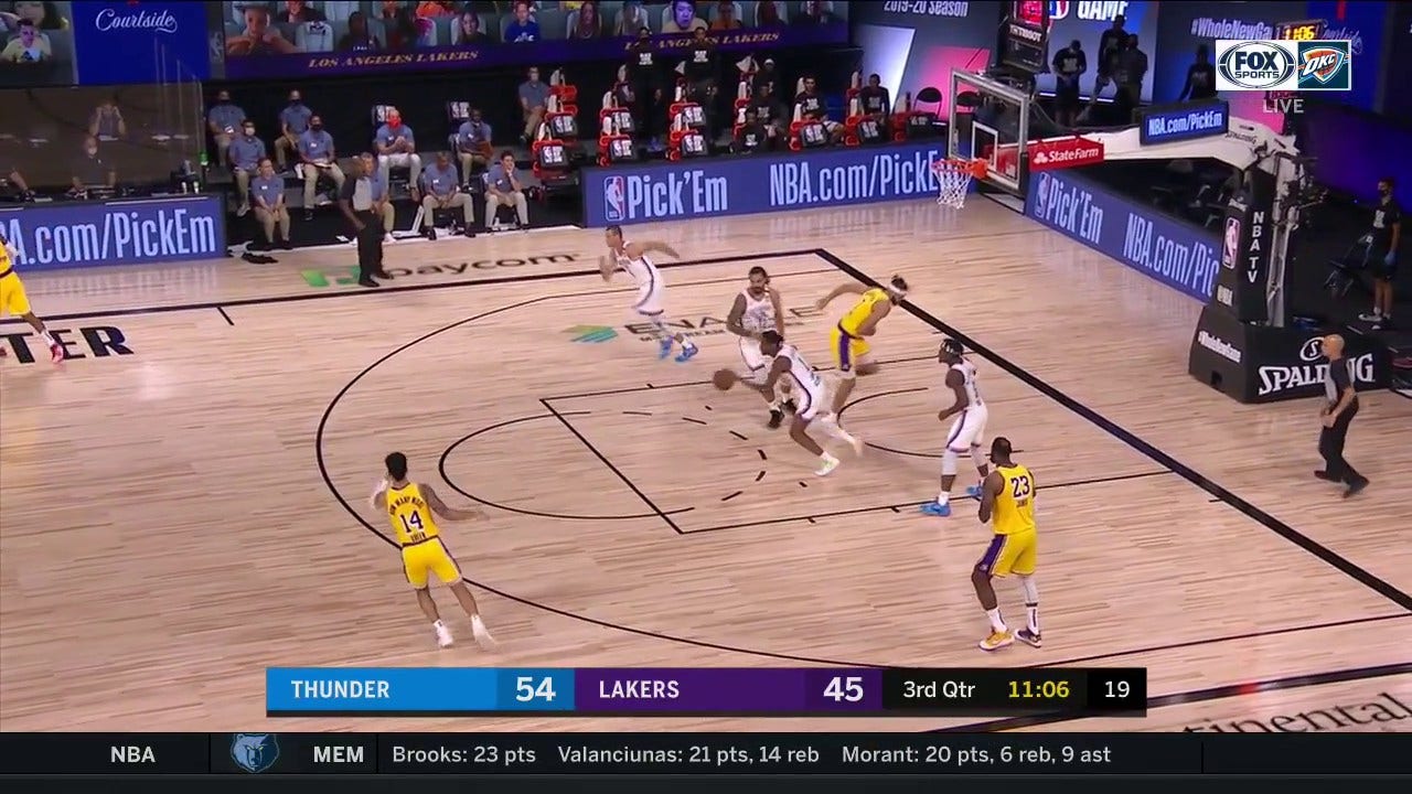 WATCH: Steven Adams Finishes with the Euro-Step