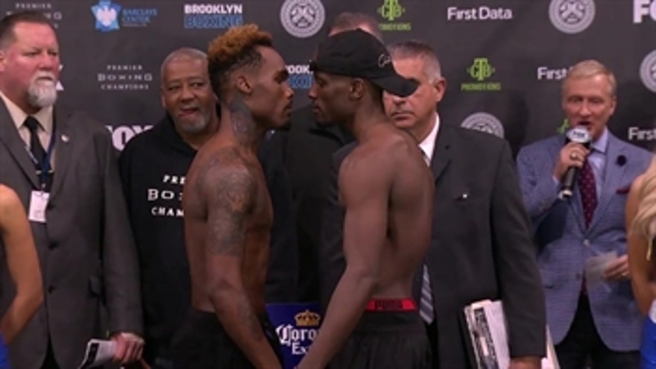 Jermell Charlo vs. Tony Harrison faceoff ' WEIGH-INS ' PBC ON FOX