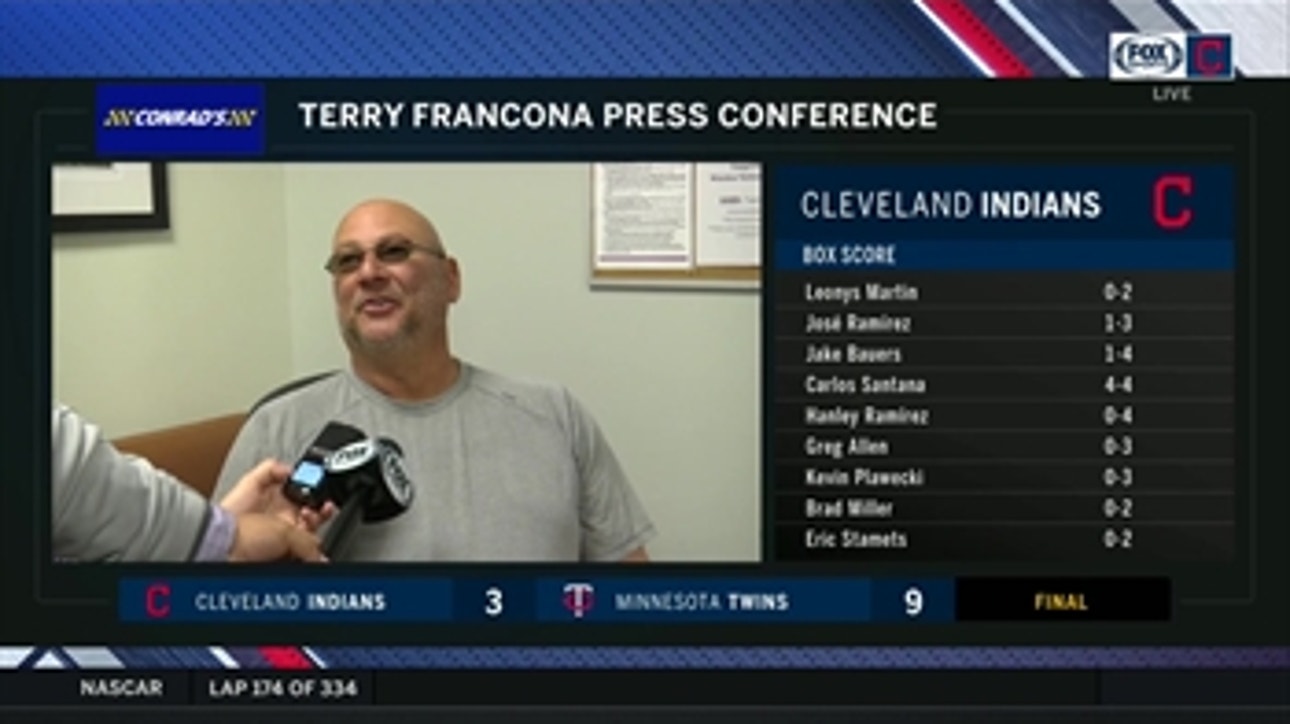 Terry Francona doesn't expect Indians' offensive woes to last long