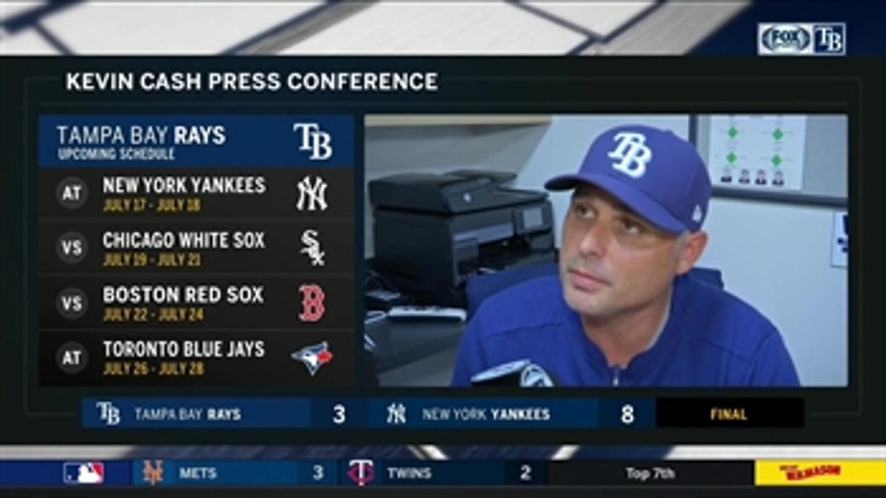 Kevin Cash breaks down the loss to the NY Yankees