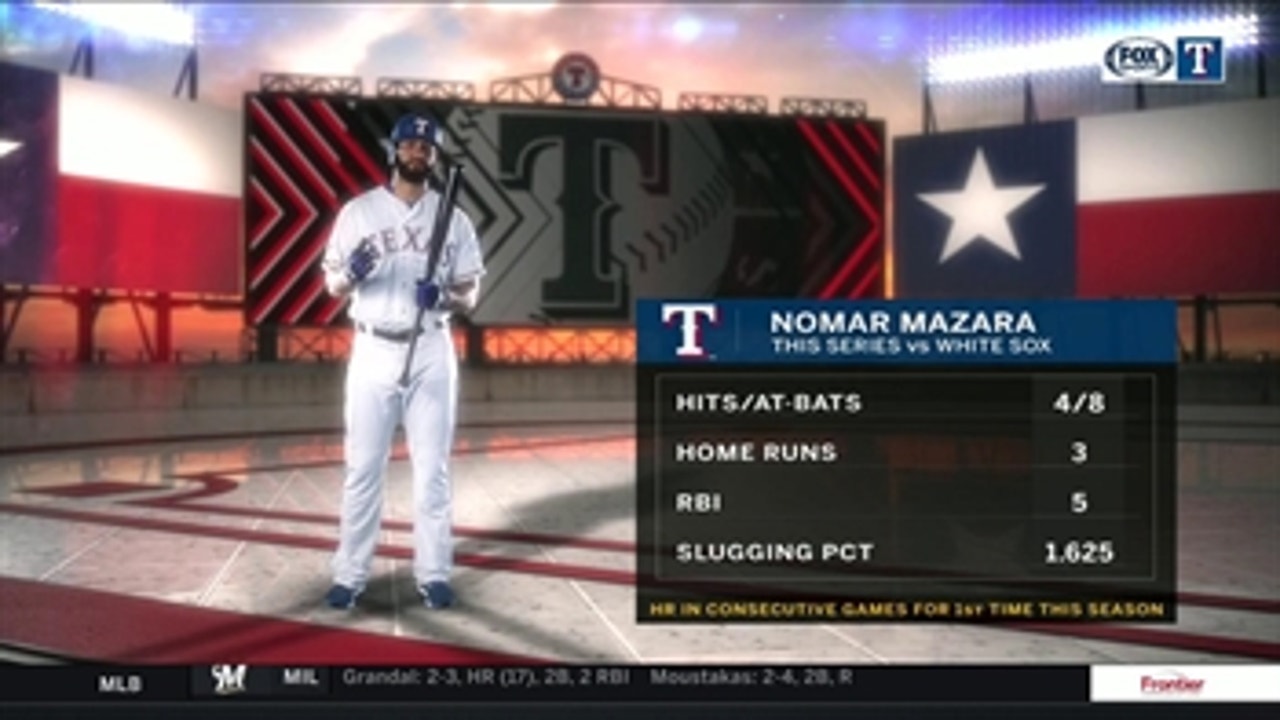 Nomar Mazara is Having a Series vs. the White Sox ' Rangers Live