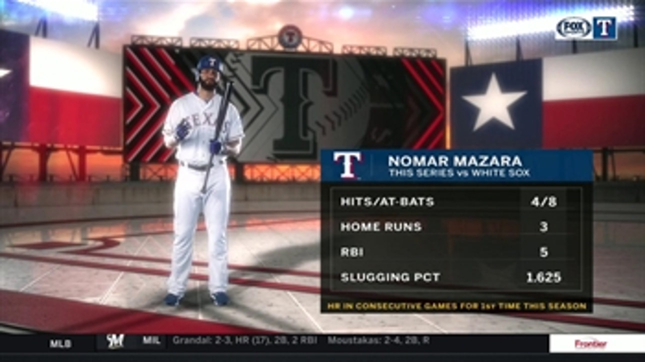 Nomar Mazara is Having a Series vs. the White Sox ' Rangers Live