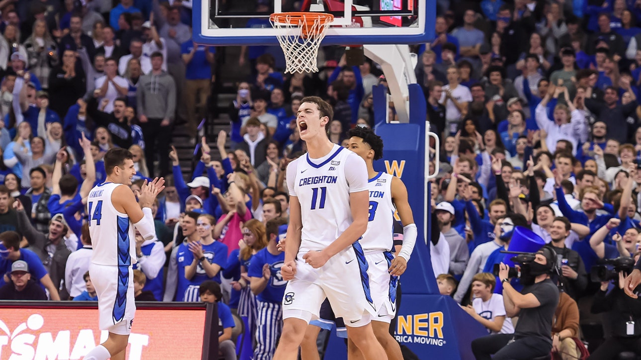 Ryan Kalkbrenner drops 22 points and 10 rebounds to help Creighton over No. 18 UConn, 64-62