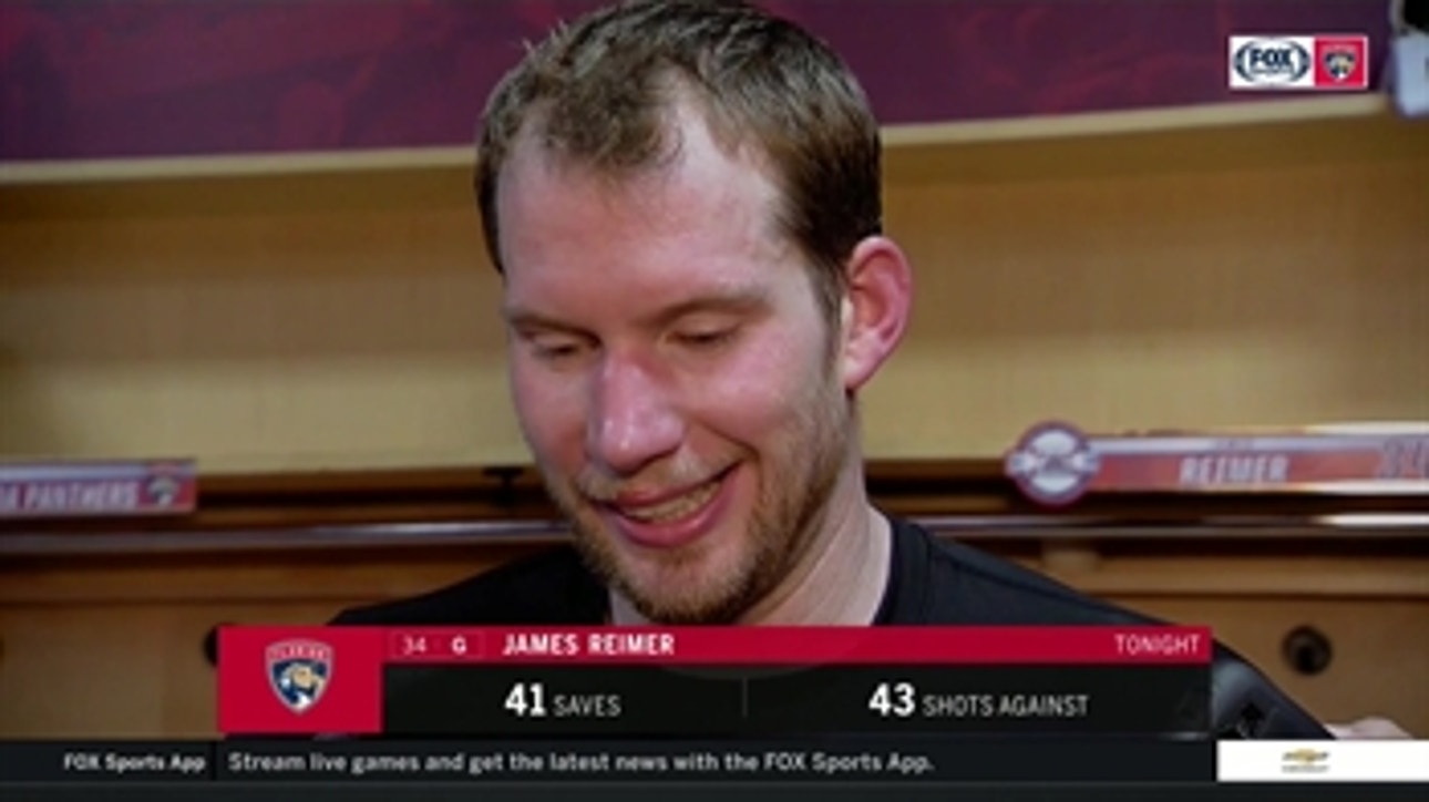 James Reimer talks about his big night in net and praises Panthers' defense