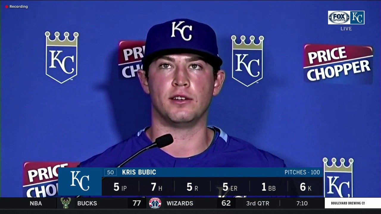 Bubic: 'I thought I pitched better than what the line score would look like'