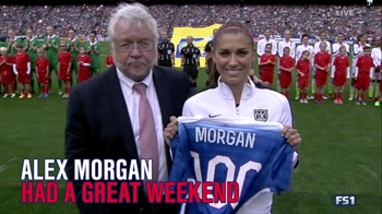 USA striker Alex Morgan had a pretty great weekend