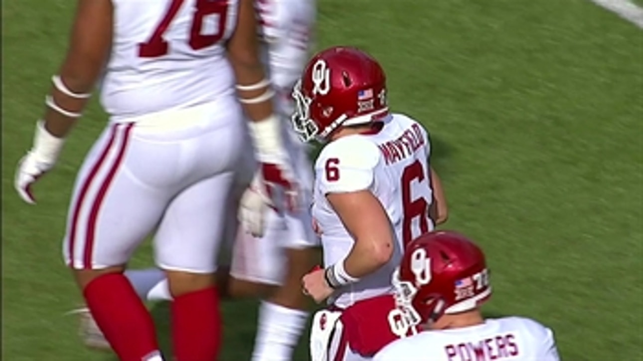 Oklahoma State picks off Baker Mayfield on the Sooners' opening drive