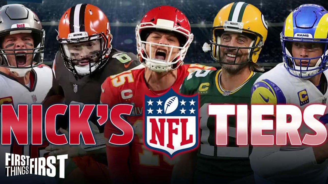 Nick Wright reveals his NFL Tiers heading into Week 4 of the season I FIRST THINGS FIRST