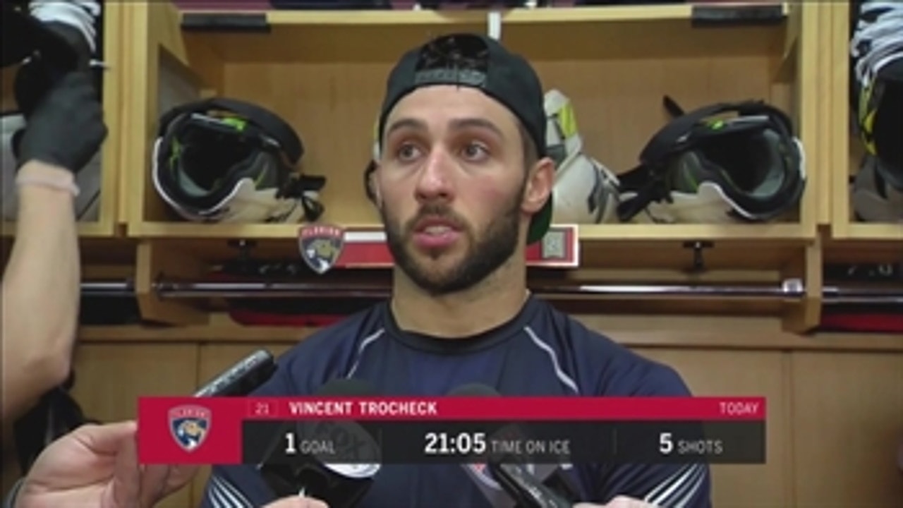 Vincent Trocheck disappointed with Panthers' execution Saturday