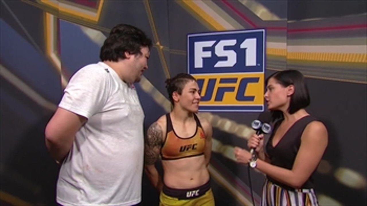 Jessica Andrade talked to Megan Olivi after her victory in Japan ' UFC FIGHT NIGHT