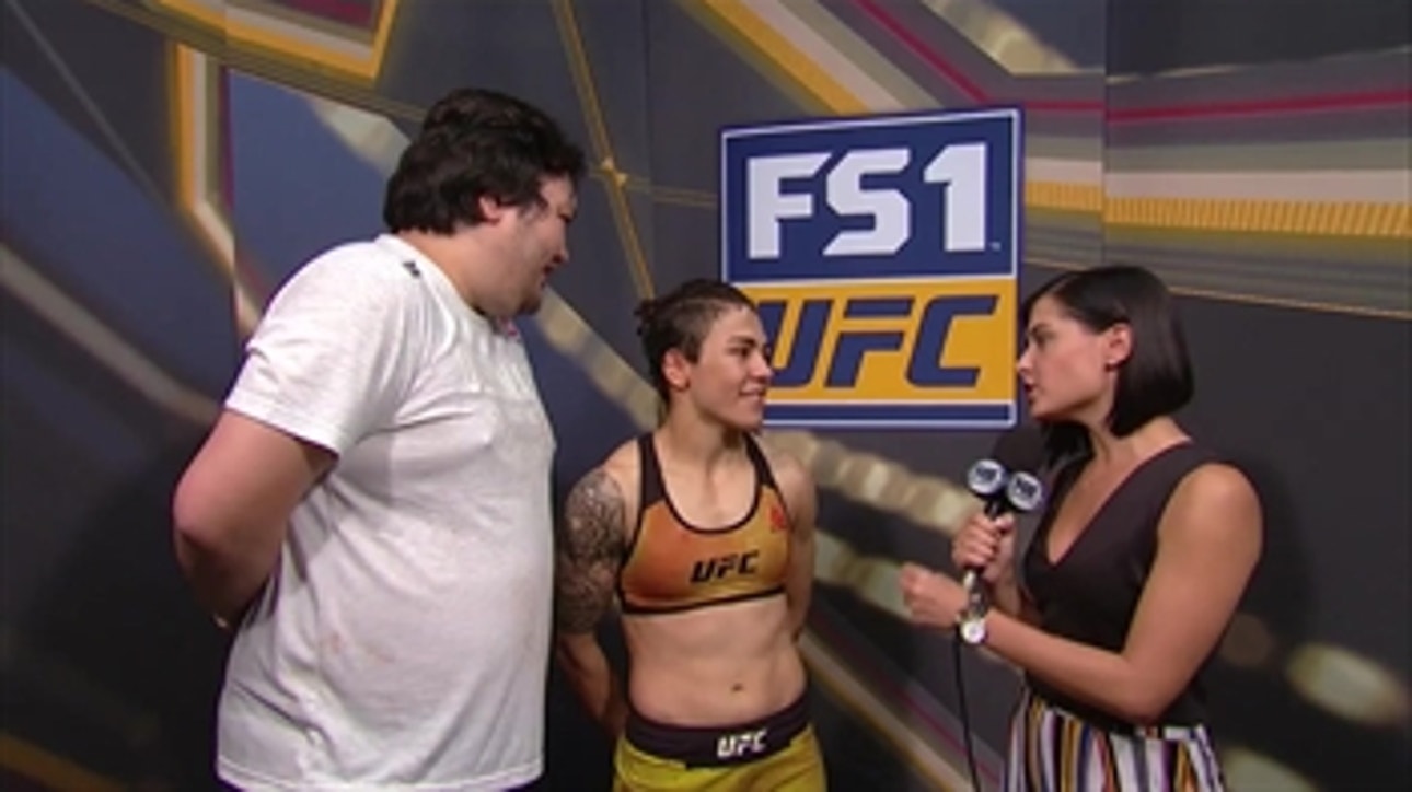 Jessica Andrade talked to Megan Olivi after her victory in Japan ' UFC FIGHT NIGHT