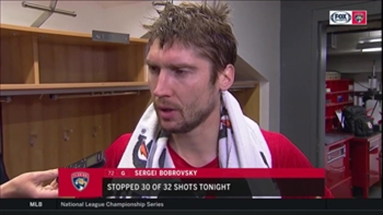 Sergei Bobrovsky breaks down the battle in Buffalo after stopping 30 of 32 shots