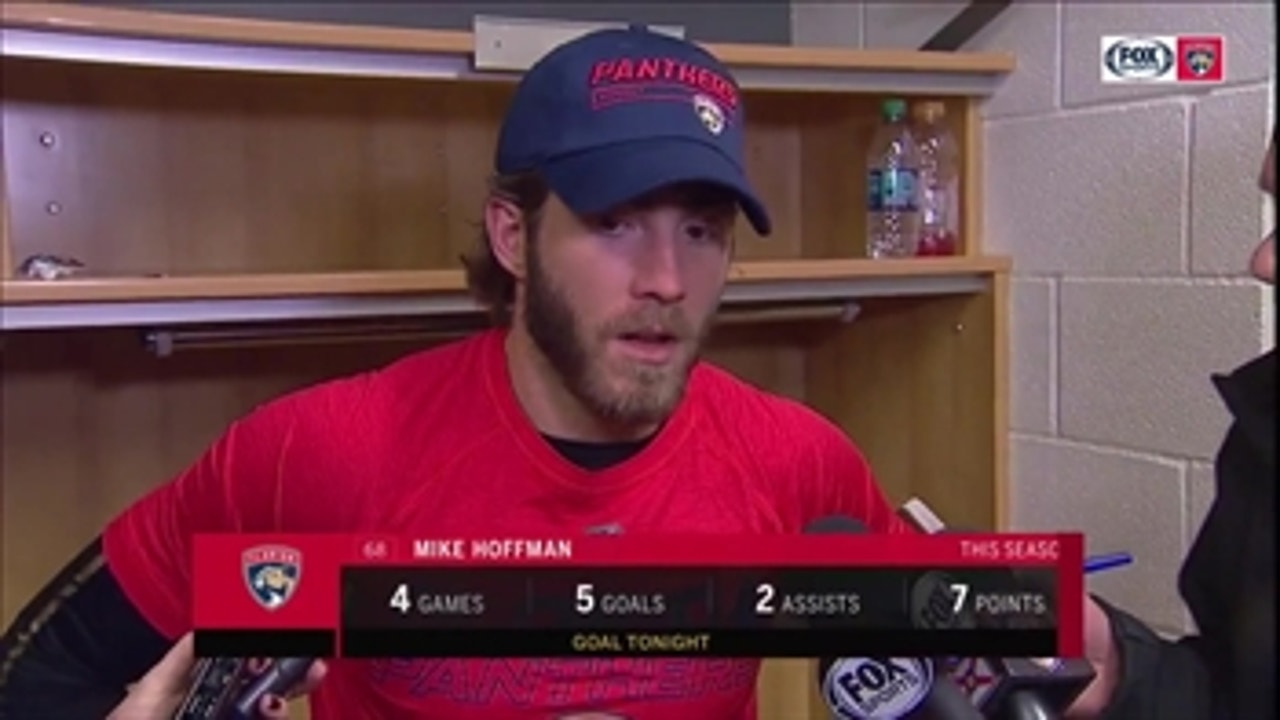 Mike Hoffman on playing with sense of urgency: 'We gotta do that for the full 60 minutes'