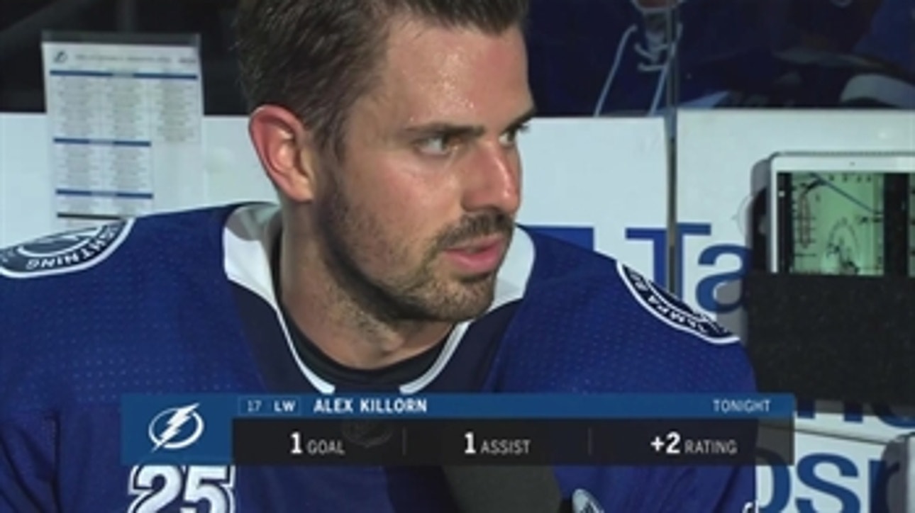 Lightning's Alex Killorn gives thoughts on the OT win over the Capitals