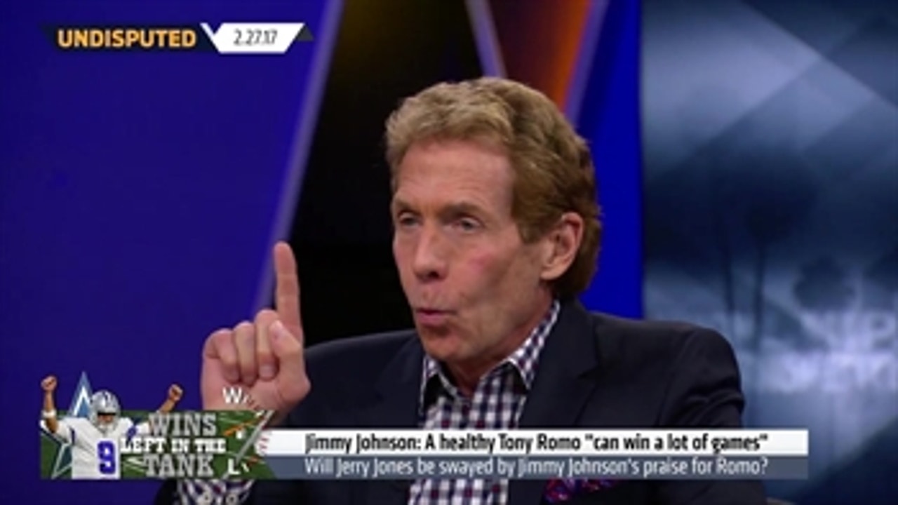 Skip Bayless reacts to Jimmy Johnson's endorsement of Tony Romo ' UNDISPUTED