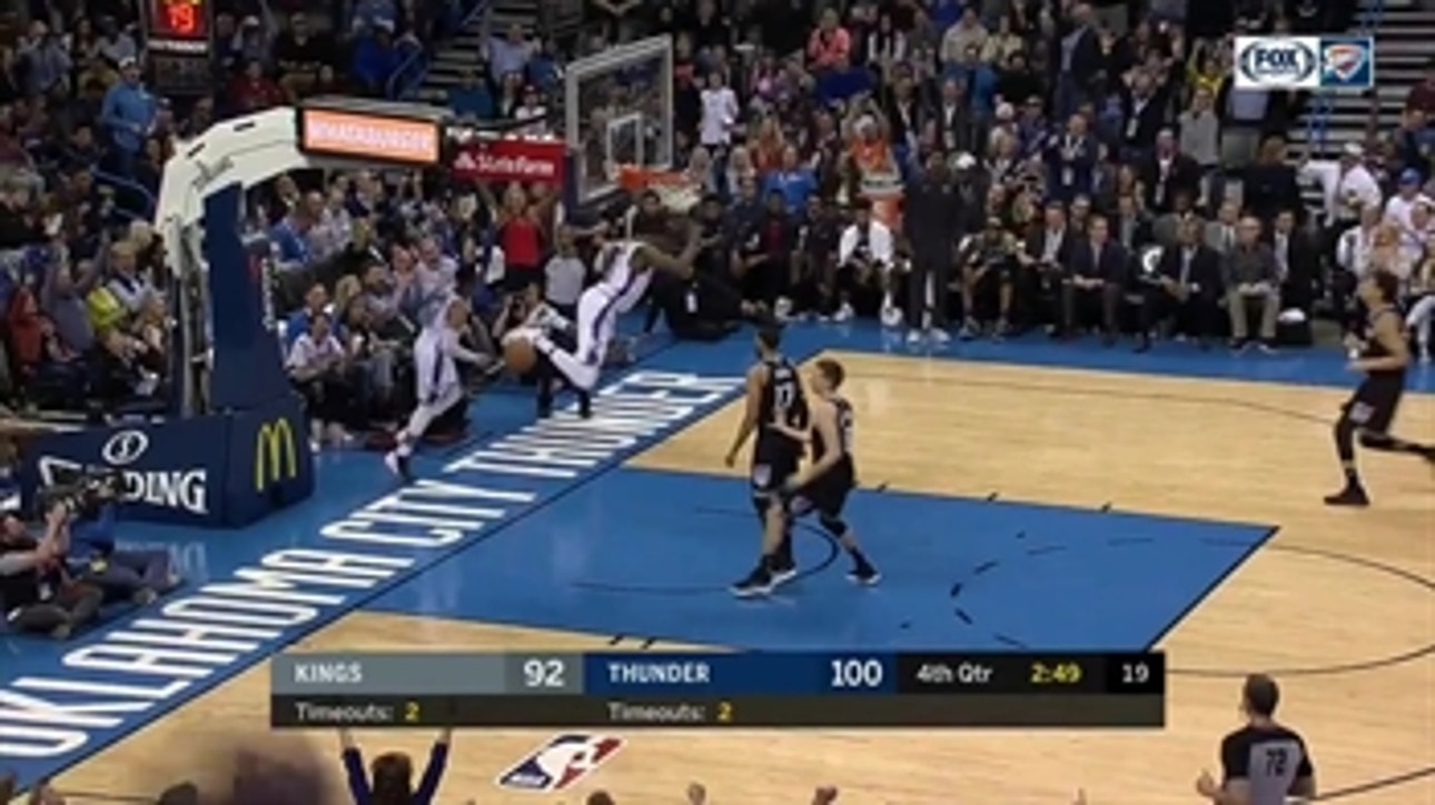 WATCH: Russell Westbrook to Jerami Grant for the Ally-Oop ' Kings at Thunder