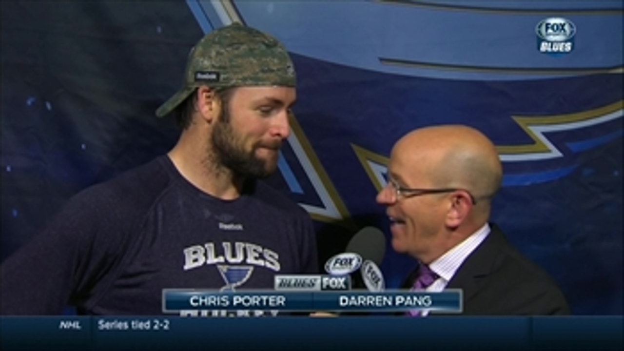 Porter postgame with Panger