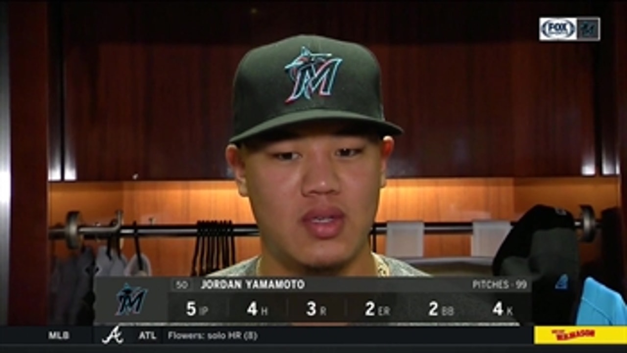 Jordan Yamamoto applauds Marlins' offense for big night at the plate