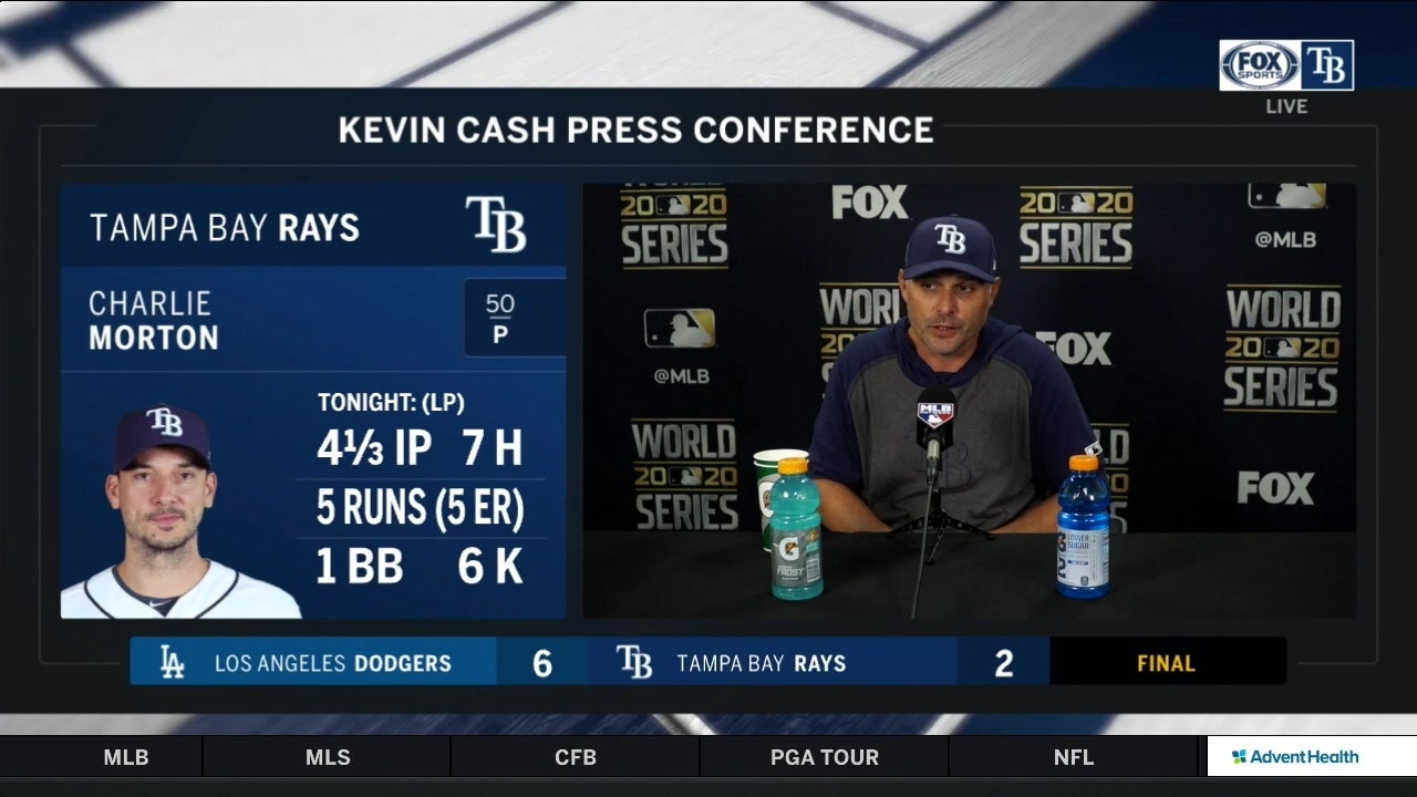 Rays manager Kevin Cash recaps World Series Game 3 loss to Dodgers