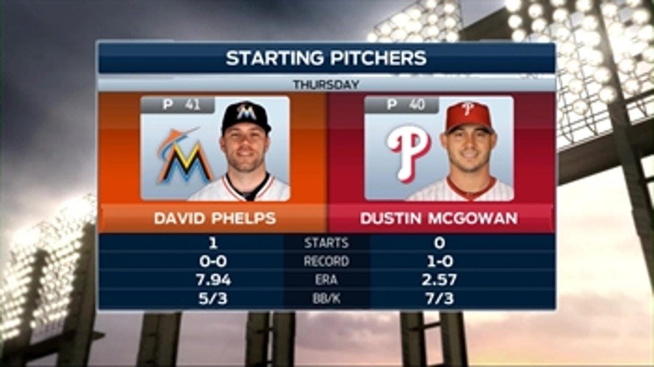 Marlins aim to take series from Phillies