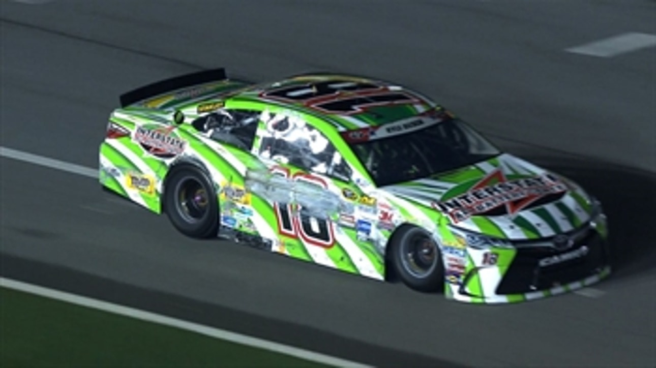 CUP: Kyle Busch Forced to Pit after Hitting Wall - Daytona 2015