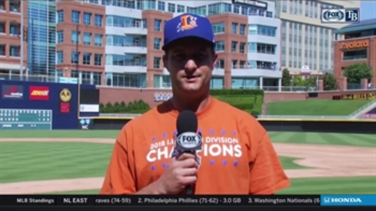 Durham Bulls manager Jared Sandberg talks about winning IL South Division Title