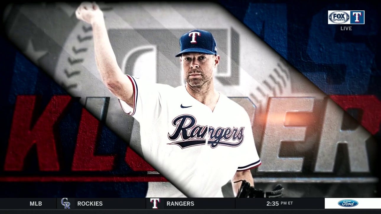 Corey Kluber Makes His Debut with His Hometown Team ' Rangers Live