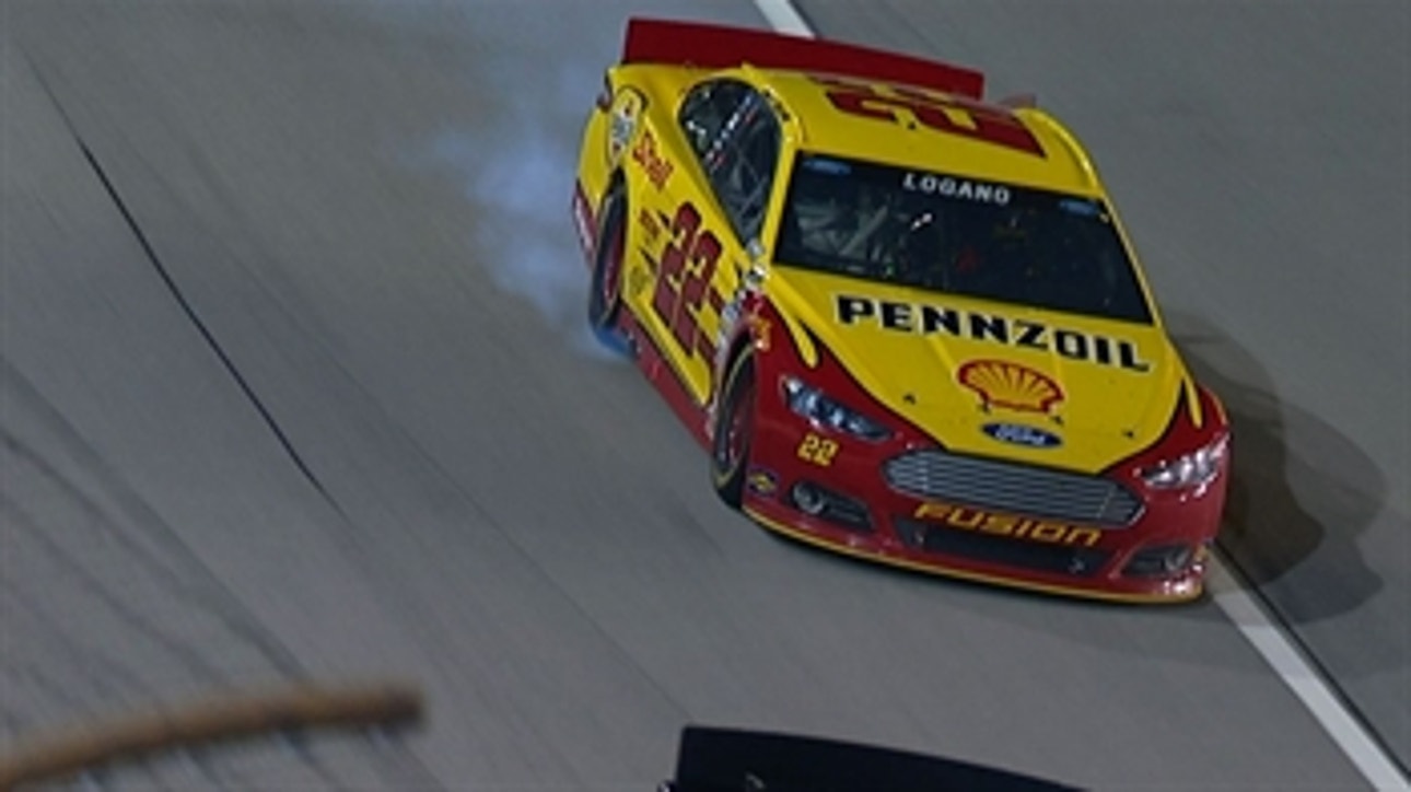 CUP: Joey Logano Down a Cylinder - Chicago 2013