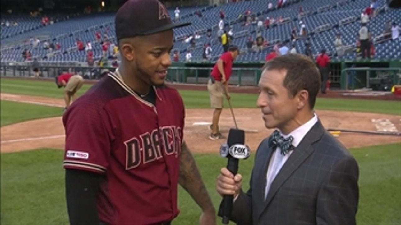 Ken Rosenthal talks with Ketel Marte after his two home run day