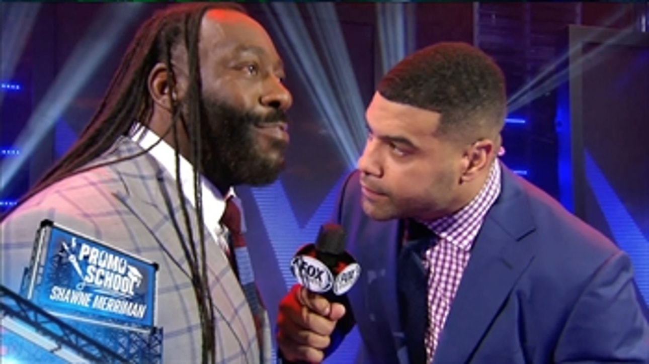 Shawne Merriman goes toe to toe with Booker T in the latest edition of 'Promo School'