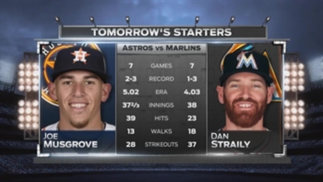 Dan Straily takes the ball as Marlins open up against Astros