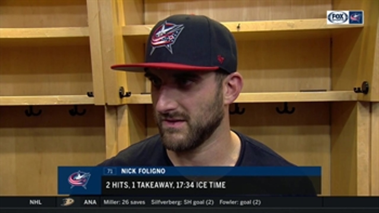 Nick Foligno: Three or four minutes of impatience cost Blue Jackets two goals